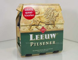 leeuw bier sixpack actie speelkaarten1996